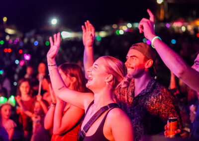 People enjoying live entertainment